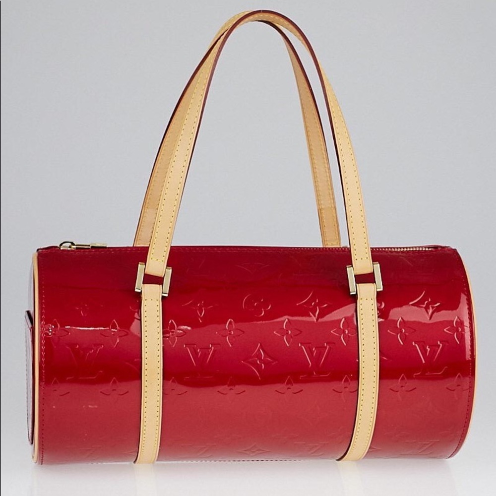 LOUIS VUITTON RED VERNIS BEDFORD BAG